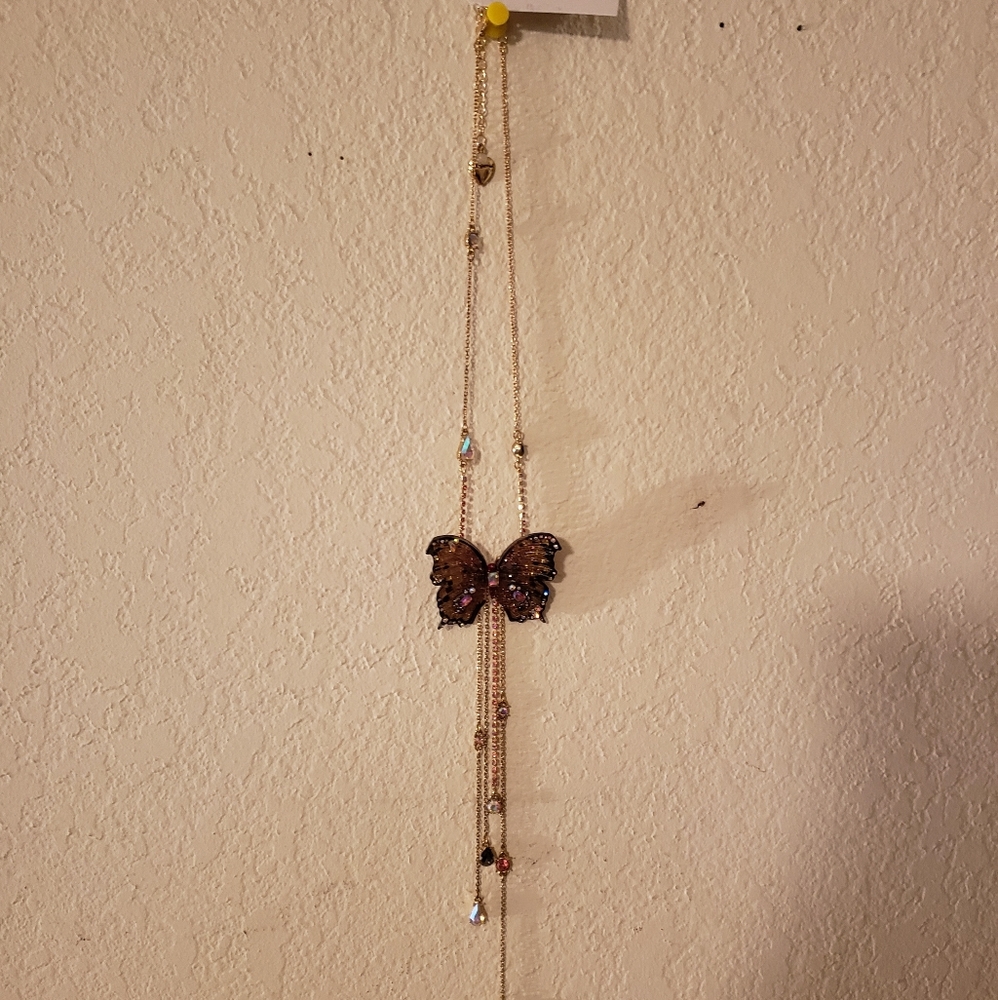 Betsy Johnson Butterfly Necklace